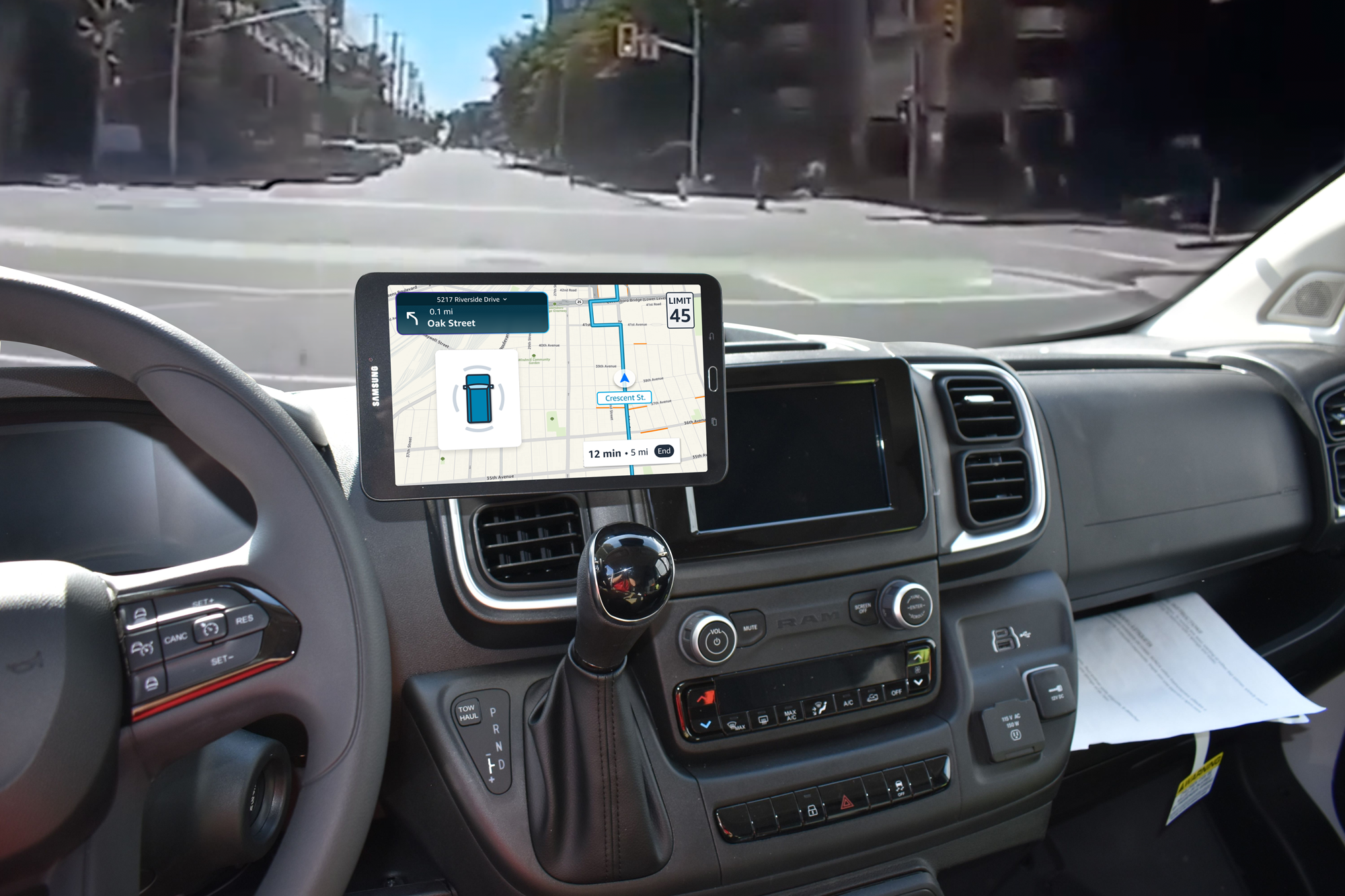 Driver POV — clear road